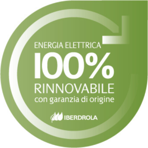 100% energia elettrica rinnovabile
